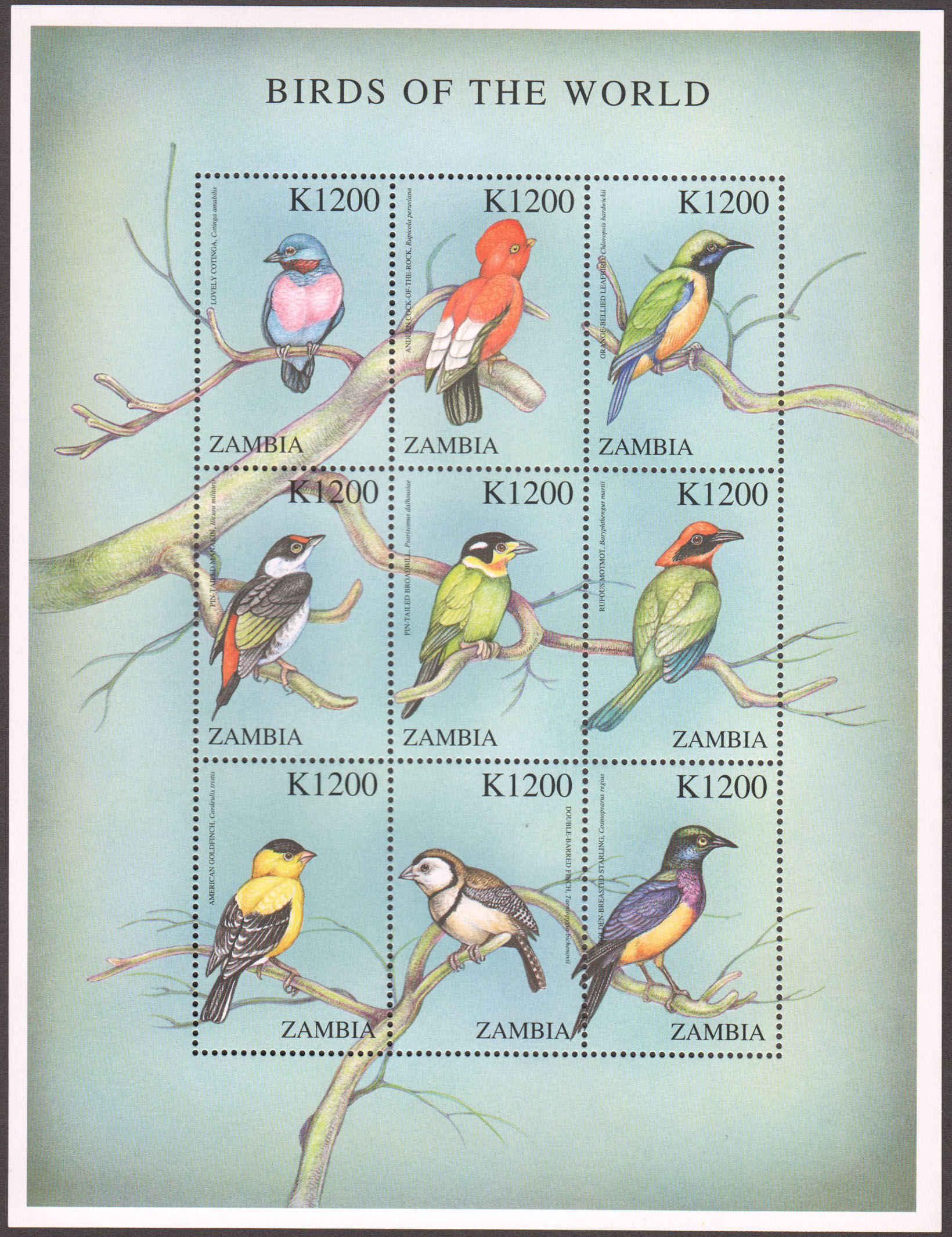 Zambia Scott 899 MNH S/S (A13-3) - Click Image to Close